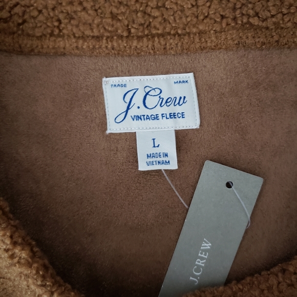 NEW-J Crew Teddy Cropped Sherpa Pullover Sweater - Picture 6 of 7